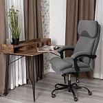 Кресло Chief metalBL, велюр/ткань, серый, 29/TW-12 | изображение 13