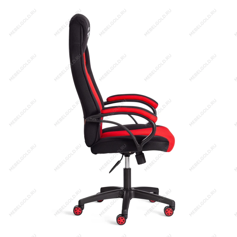 Кресло PILOT (24), флок/ткань, черный/черный/красный, 35/TW-08/TW-11 | изображение 1