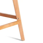 Стул барный TULIP BAR (mod. C1014H-1), пластик/дерево, 42 х 47,5 х 104 см, Black (Черный) 3010/ натуральный | изображение 9