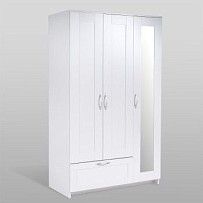 БРИМНЭС / СИРИУС Шкаф ИКЕА / IKEA комбинированный 3 двери и 1 ящик белый