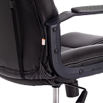 Кресло DRIVER (22), кож/зам/ткань, черный/серый, 36-6/TW-12 | изображение 11