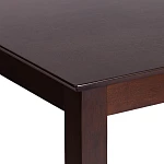 Обеденный комплект Хадсон (стол + 4 стула)/Hudson Dining Set, дерево гевея/мдф, стол: 110х70х75см / стул: 44х42х89см, cappuccino (темный орех), ткань кор.-зол. (1 | изображение 3