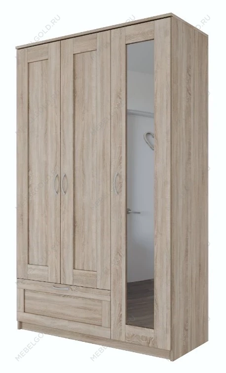 БРИМНЭС / СИРИУС Шкаф ИКЕА / IKEA комбинированный 3 двери и 1 ящик сонома