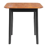 Стол Соната Люкс/Sonata Lux table, 75х75х75 см, массив сосны, антик/чёрный, 75х75х75 см | изображение 1