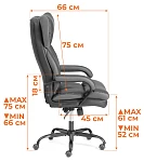 Кресло Duke metal BL, ткань, светло-коричневый, KUB 03/TW-24 | изображение 14