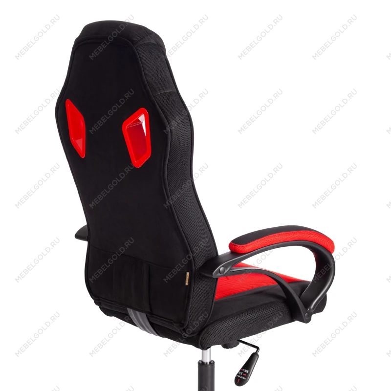 Кресло PILOT (24), флок/ткань, черный/черный/красный, 35/TW-08/TW-11 | изображение 12