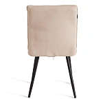 Стул обеденный Sweet, LT, флок, бежевый/черный, 7, 41х55х88 см | изображение 3