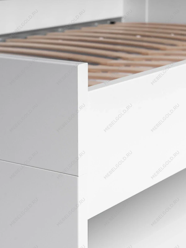 Кровать двуспальная Сириус, 120х200 см, белая | изображение 20