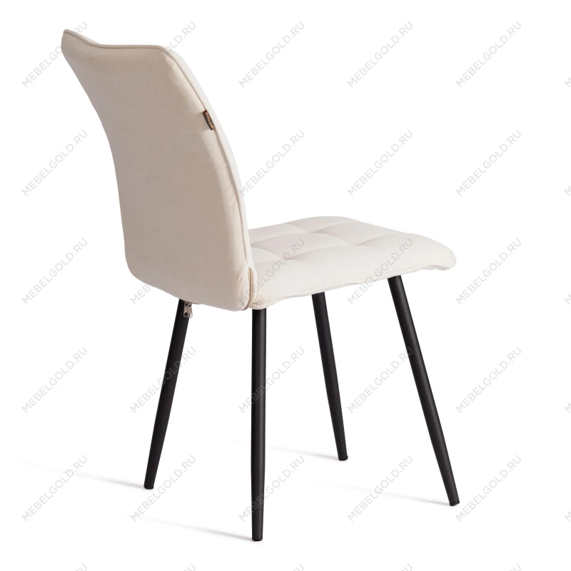Стул обеденный Bari, LT, велюр, молочный/черный, 4, 41х55х89 см | изображение 2