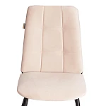 Стул обеденный Asti, TREND, флок, бежевый/черный, 7, 47х54х86 см | изображение 5