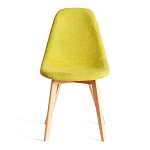 Стул CINDY SOFT (mod. C1021F1-1), фактурный велюр/дерево бук, 55 х 48 х 83 см, Светло-зеленый LY1701-8 / натуральный | изображение 4