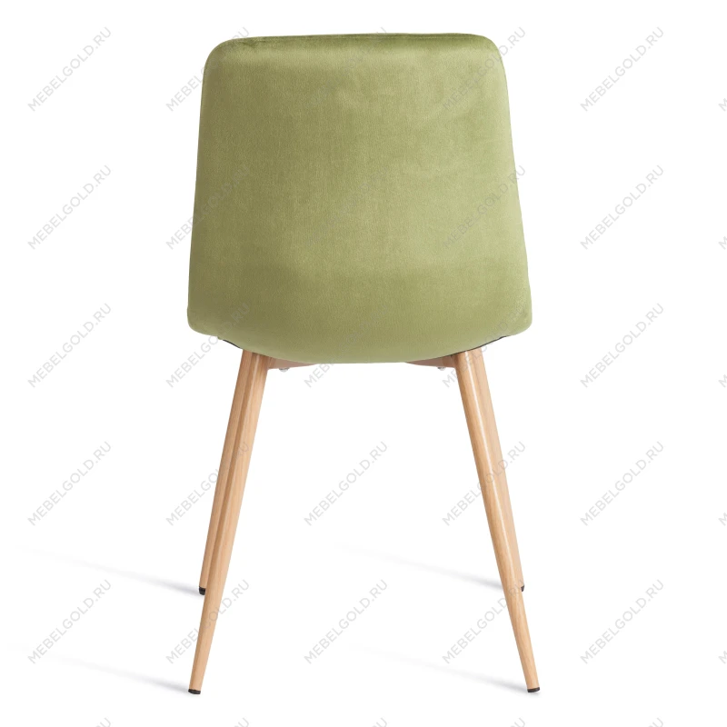 Стул CHILLY (mod. JSC-220), Велюр/металл, 44,5х52,5х88 см, Green (зеленый) HLR54 / натуральный | изображение 3