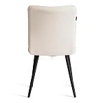 Стул обеденный Bari, LT, велюр, молочный/черный, 4, 41х55х89 см | изображение 3