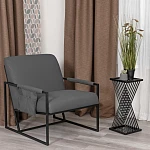 Кресло Charli LUX/Чарли Люкс, экокожа, Sharp Графит, 70х80х82 см | изображение 12