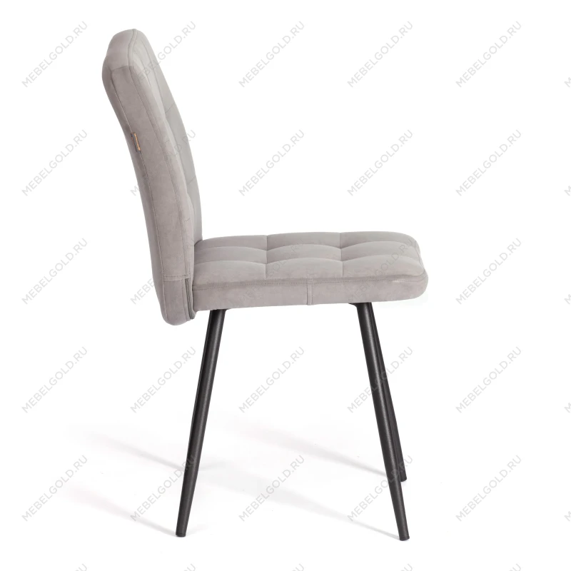 Стул обеденный Medeo, LT, флок, серый/черный, 29, 45х56х89 см | изображение 1