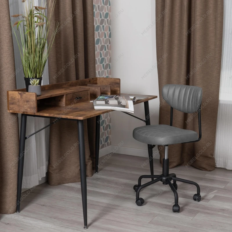 Кресло SLIM, иск. замша, Grey (Cерый) | изображение 13