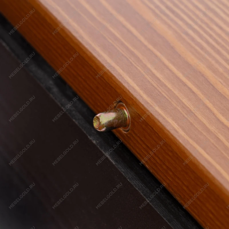 Стол Соната Люкс раздвижной/Sonata Lux extension table, массив сосны, антик/чёрный, 120-(150)х75х75 см | изображение 11