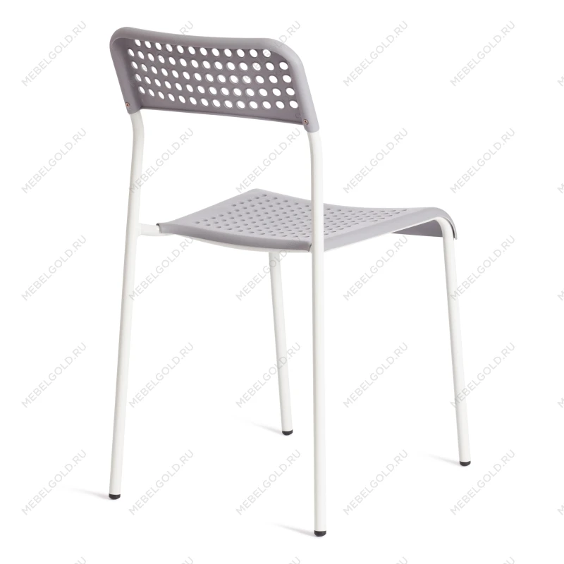 Стул ADDE (mod. C-049), металл/пластик, 39 х 49 х 78 см, Grey(серый)/White(белый) разборный | изображение 2