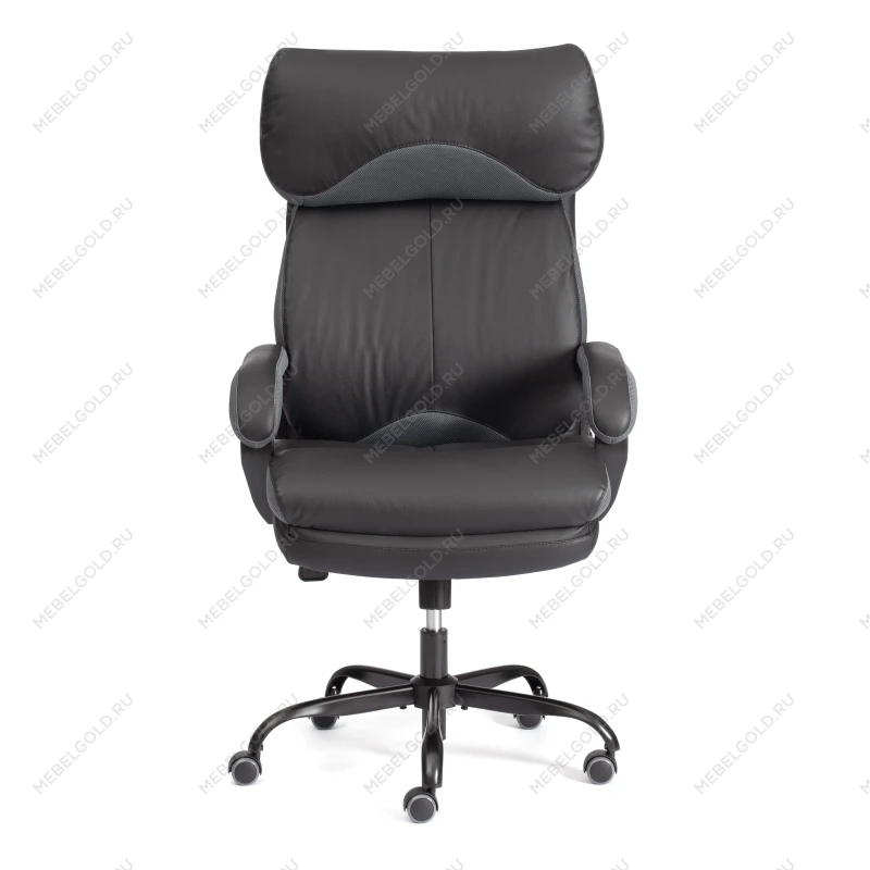 Кресло Duke metal BL, кож/зам/ткань, черный/серый, 36-6/12 | изображение 5