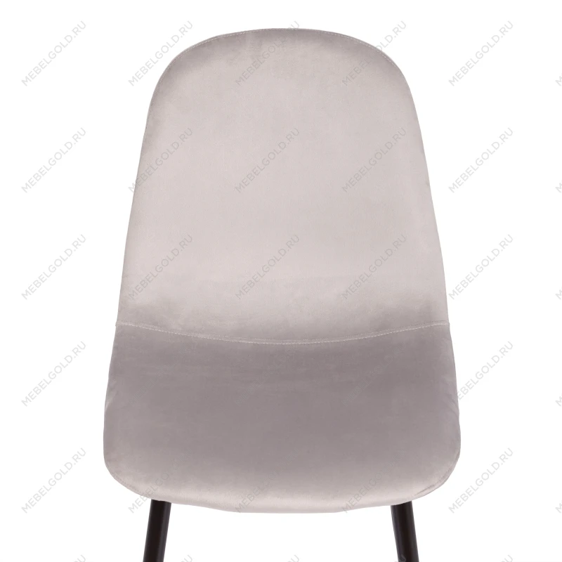 Стул BREEZE (mod. 4724), Велюр/металл, 44 х 53 х 87 см, Light grey (светло-серый) HLR14 / черный | изображение 7