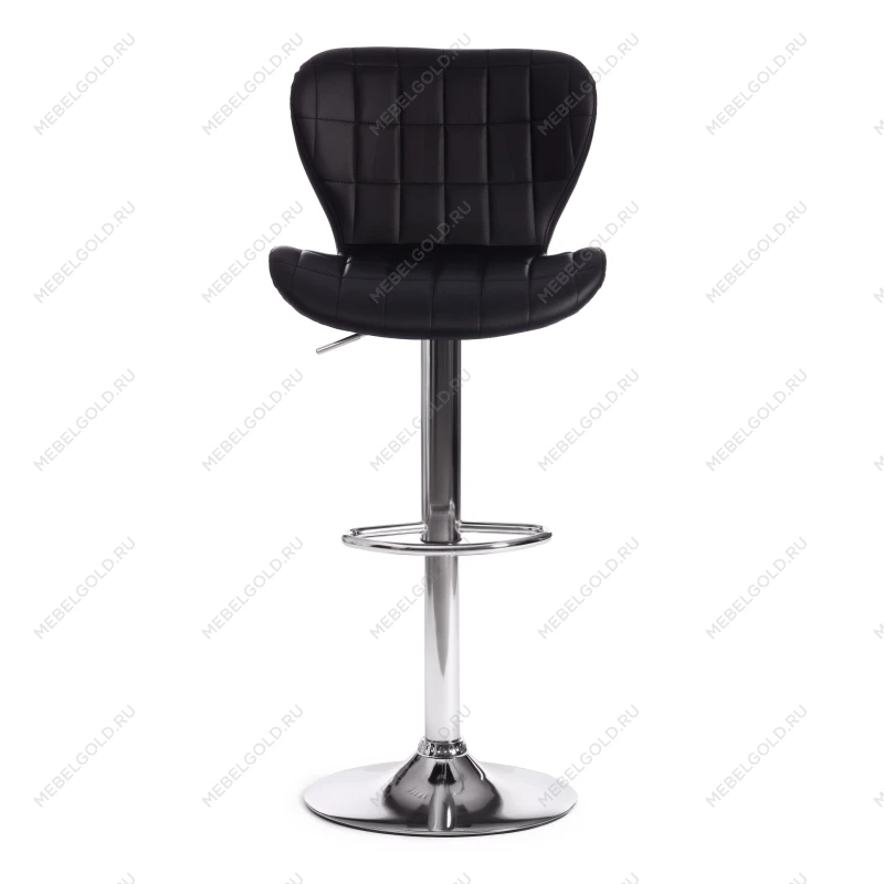 Стул барный AVIONIC (mod. KY712A), металл/экокожа, 45*53*86-107 см, черный/хром | изображение 4
