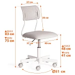 Компьютерное кресло Funny, ткань, голубой | изображение 11