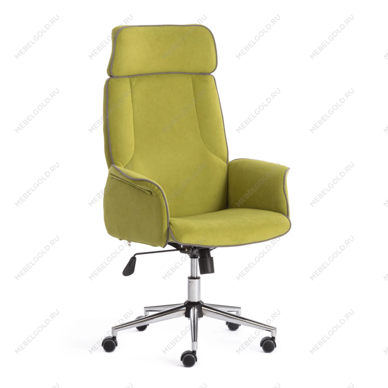 Кресло CHARM, флок, олива, 23