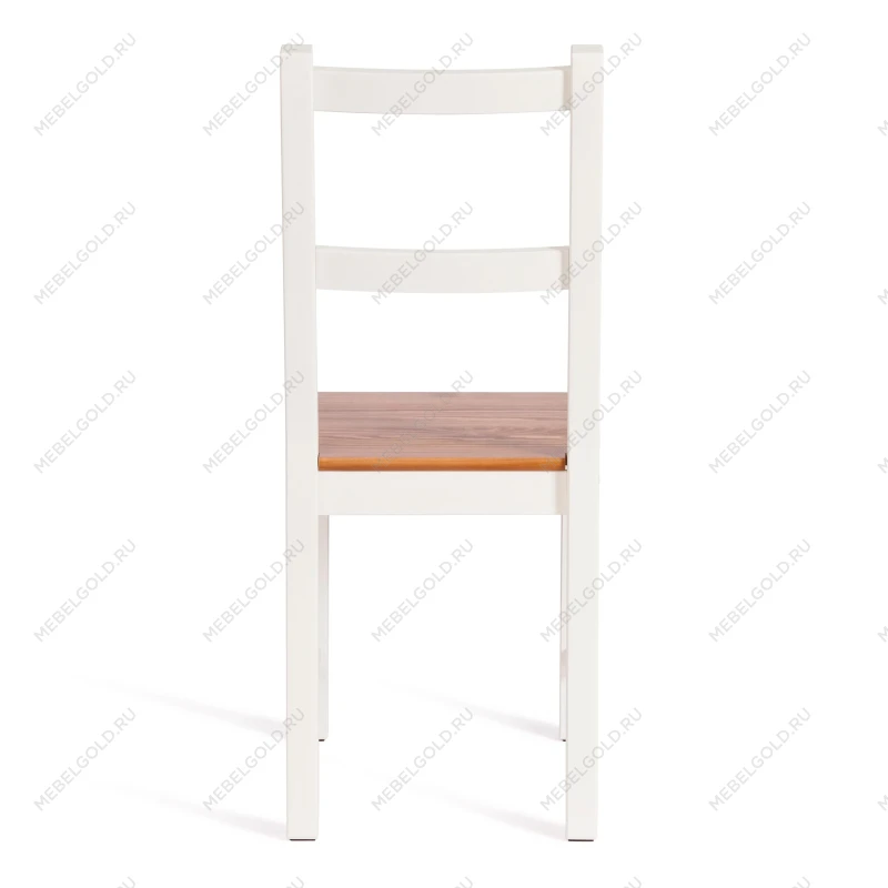 Стул Соната/Sonata chair, массив сосны, 41х50х95 см, антик/белый | изображение 4