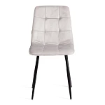 Стул CHILLY (mod. JSC-220), Велюр/металл, 44,5х52,5х88 см, Light grey (светло-серый) HLR14 / черный | изображение 4