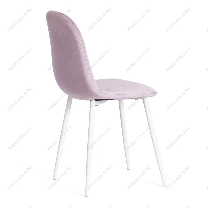 Стул BREEZE (mod. 4724), Велюр/металл, 44 х 53 х 87 см, Light lavander (светло-лавандовый) HLR26 / белый | изображение 2
