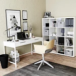 Стол письменный на металлических ножках Ингар Д 100x48x76, белый | изображение 8