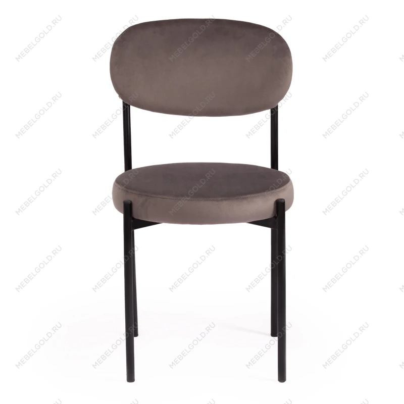 Стул REVO (mod. 7033)/1 шт. в упаковке, ткань/металл, 47х54х82 см, высота до сиденья 47 см, темно-серый barkhat 14/черный | изображение 4