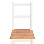 Стул Соната/Sonata chair, массив сосны, 41х50х95 см, антик/белый | изображение 5