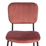 Стул CAROL (mod. UC06)/1 шт. в упаковке, металл, вельвет, 45 х 56 х 82 см, Coral (коралловый) HLR44 / черный | изображение 5