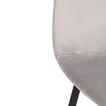 Стул BREEZE (mod. 4724), Велюр/металл, 44 х 53 х 87 см, Light grey (светло-серый) HLR14 / черный | изображение 6