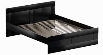 БРИМНЭС / СИРИУС кровать двойная ИКЕА / IKEA 160х200 Дуб Венге