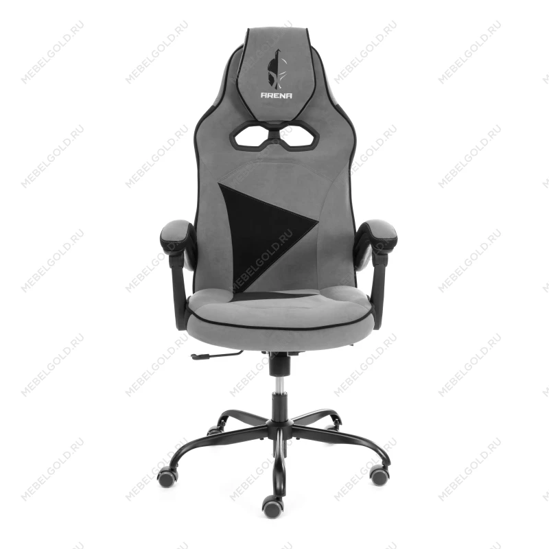 Кресло Arena metalBL, велюр, серый/черный, 29/35 | изображение 5