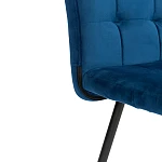 Стул обеденный Medeo, велюр, 47х56х89, Blue (синий) | изображение 7