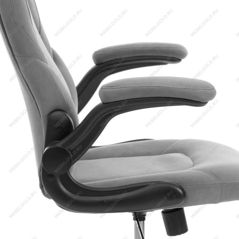 Кресло BAZUKA metalBL, велюр, серый, 29 | изображение 6