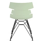 Стул HANSEN (mod. 622N)/1 шт. в упаковке, пластик/металл/эко кожа, 51х47х80 см, высота до сиденья 45 см, фисташковый/черный | изображение 3