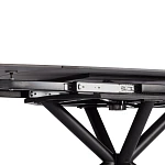 Стол обеденный Winston/Винстон, столешница керамика (матовая) /опоры металл, темно-серый/черный, (120+30+30)x80x75(+1) см | изображение 15