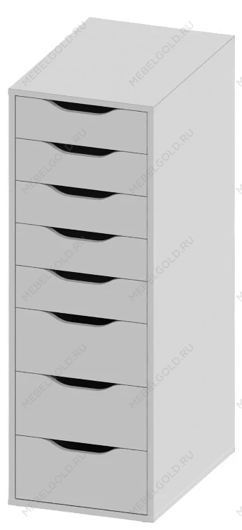 ИНГАР комод ИКЕА / IKEA белый высокий с выдвижными ящиками