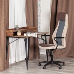 Кресло AVIATOR, флок, ткань, коричневый/бежевый/серый, 6/7/W-12 | изображение 14