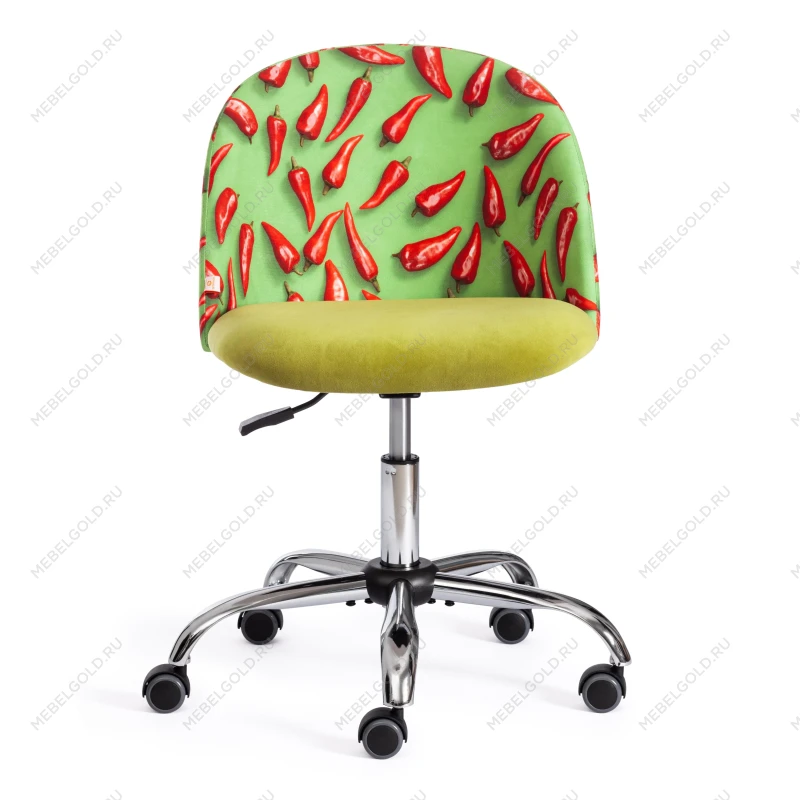 Кресло MELODY, ткань/флок, олива, Botanica 03 pepper/23 | изображение 4