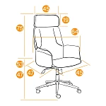 Кресло CHARM, флок, синий, 32 | изображение 15