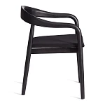 Стул BALDUR, дерево вяз/ткань лен, черный/черный лен, 49х52х76,5 см | изображение 1