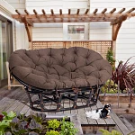 Диван MAMASAN/МАМАСАН 23/02 W/с подушкой, подушка 182х119 см, 169х102х80 см, Antique brown (античный черно-коричневый), ткань, коричневый, 3М7 | изображение 16