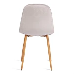 Стул BREEZE (mod. 4724), Велюр/металл, 44 х 53 х 87 см, Light grey (светло-серый) HLR14 / натуральный | изображение 3