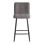 Полубарный стул Bari/Бари, велюр, серый, 29, 42х55х99 см | изображение 4