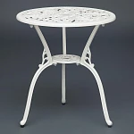 Комплект Secret De Maison Romance (стол +2 стула), алюминиевый сплав, D60/H67, 53х41х89см, butter white | изображение 4